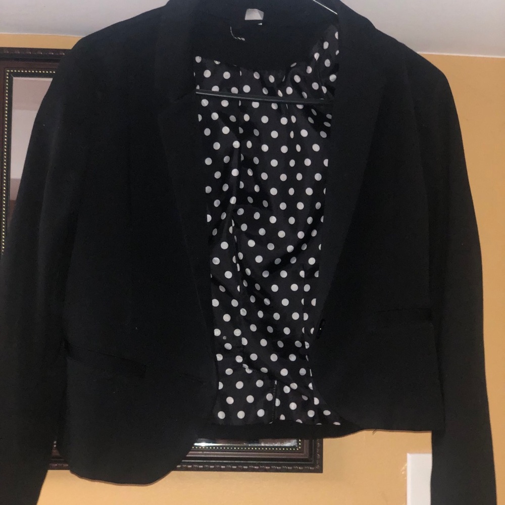 Tight Black jacket . Really good quality.